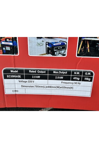 Ticer Ec3500ase 2.8KW Benzinli Marşlı Jeneratör
