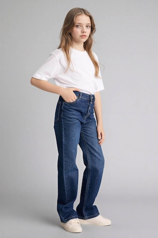 Defacto Geniş Paça Jean Pantolon Kız Çocuk G9585a826spnm34 Mavi-nm34