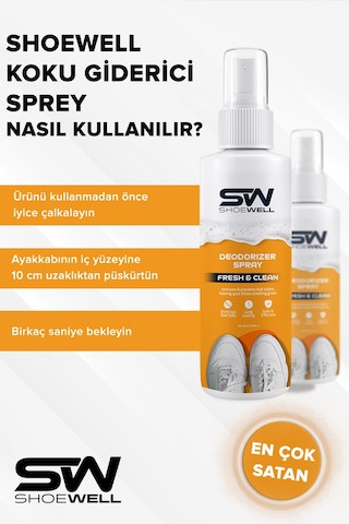 Shoewell Ayakkabı Kokusu  Sprey