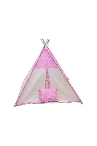 Conconbebe Pembe Yıldız Desenli Çocuk Oyun Çadırı Oyun Evi