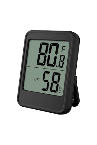 Leezsing Ev İçi Sıcaklık Ve Nem Ölçer Mc40 Siyah - Profesyonel Sensör, Büyük Ekran, 3 Kurulum Şekli, Konfor Seviyesi Gösterimi