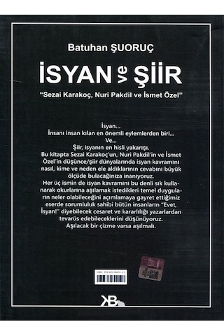 İsyan Ve Şiir / Sezai Karakoç, Nuri Pakdil Ve İsmet Özel / Bat...