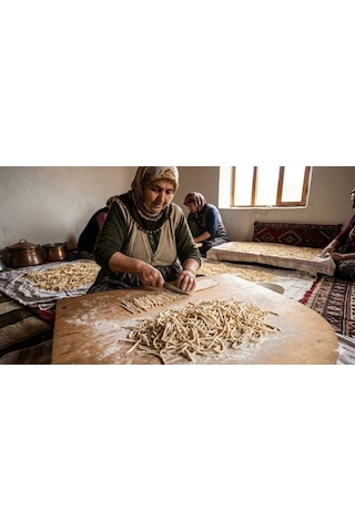 Siyez Unlu Ev Yapımı Kesme Erişte 800 Gr