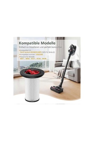Bosch Unlimited Gen2 Serisi 8 Elektrikli Süpürgeler İçin Yedek Filtre, Bosch Elektrikli Süpürgeler İçin Hepa Filtre 12036642