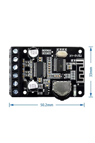 Xy-p15w 2x15 Watt Bluetooth Stereo Amfi Modül Amplifikatör Devre
