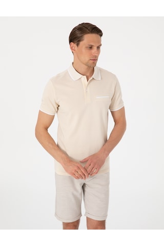 Pierre Cardin Erkek Bej Tişört 50307562-vr011 Bej