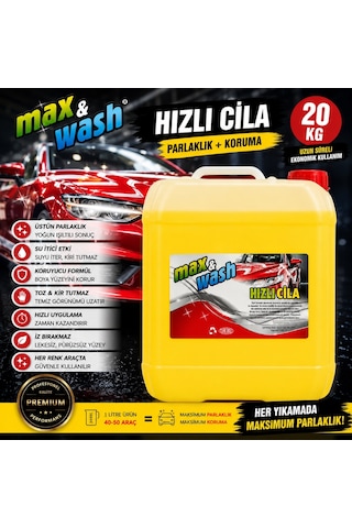 20 Kg Hızlı Cila 1/1 Konsantre Profesyonel Oto Hızlı Cila Araç Boya Koruyucu Ve Parlatıcı Oto Kuaför Ürünü
