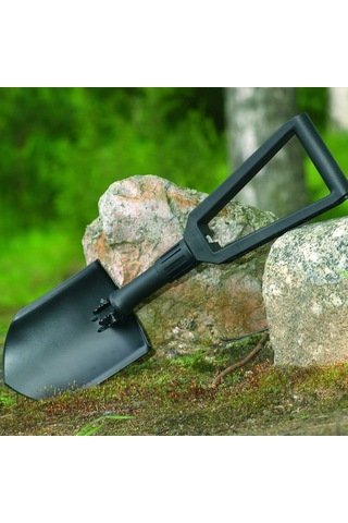 Fiskars Katlanır Kürek, Kampçılar Ve Dağcılar İçin, Kürek Ve Çapa Olarak Da Kullanılabilir, Kanvas Çantalı, Uzunluk Açık Halde : 59 Cm, Sertleştirilmiş Bor Çeliği, Siyah, 1000621