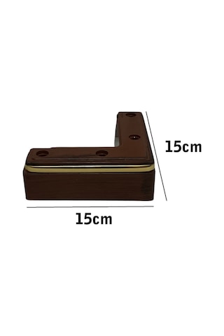 Homdep Kanepe Koltuk Tv Ünitesi Konsol Yükseltme L Model Plastik Ayak Ceviz 5cm 6 Adet Kahverengi