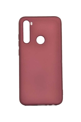 Noktaks - Xiaomi Uyumlu Xiaomi Redmi Note 8 - Kılıf Mat Soft Premier Silikon Kapak - Mürdüm T10058 Mürdüm