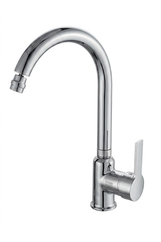 Yıldız Armatür Hitit Evye Mix Mutfak Bataryası Krom 40mm Kartuşlu Gümüş