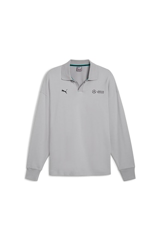 Puma Mapf1 Longsleeve Polo Erkek Günlük Uzun Kollu Polo Tişört 62733902 Gri 62733902 Gri