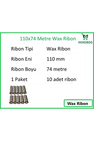 110x74 Metre Wax Ribon 10 Adet 10