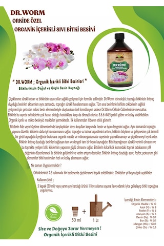 Dr.Worm Orkide Özel Sıvı Bitki Besini (Gübresi) 500 ML