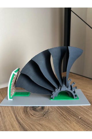 Rolye Royce Trend700 Fan Disk Kesit Görünüm 3d Model-1001