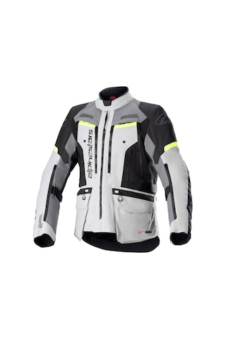Alpinestars Bogota Pro Drystar Korumalı Motosiklet Montu Gri Oranj