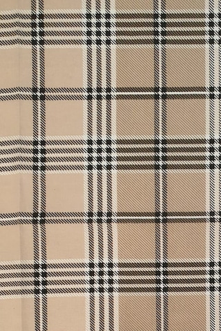 Maki Pamuklu Bej Ekose 200x220 Cm Çift Kişilik Nevresim Seti Bej