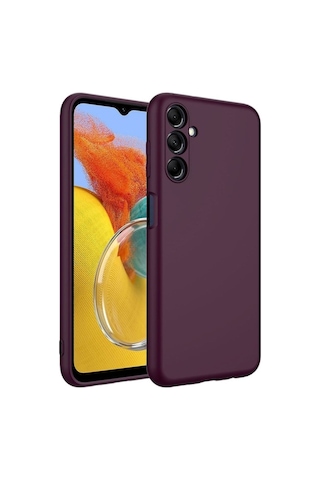 Galaxy M14 Kılıf Zore Mara Lansman Kapak Koyu Mor