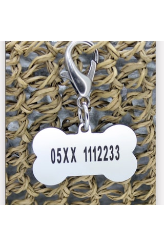 Caramelos Çelik Metal Köpek Künyesi