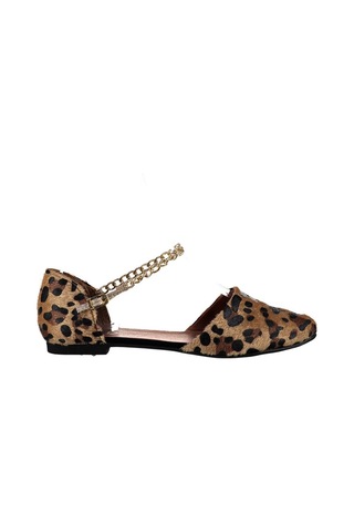 Fox Shoes Leopar Kadın Babet B726024402 LEOPAR Leopar