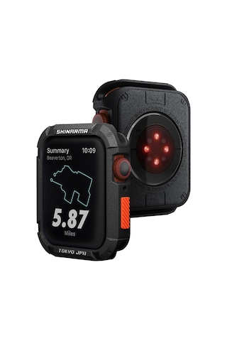 Watch 7 45mm Skinarma Kurono Buzlu Tasarım Sert Pc Kasa Koruyucu Siyah