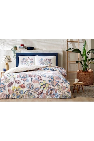 Taç Cecilia Ranforce Tek Kişilik Nevresim Takımı Mavi 000000001000046676