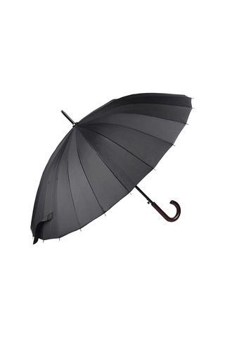 Bawcompany Şemsiye 120 Cm, 24 Telli, Dayanıklı Ve Şık, İki Kişilik Kullanım İçin İdeal Siyah