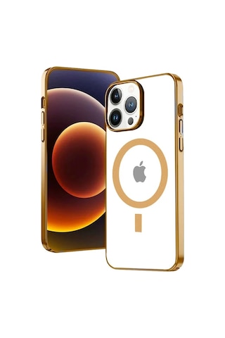 Hepsi Ally İphone 13 Pro 6.1inç Magsafe Uyumlu Renkli Kenar Silikon Kılıf- 5775 Najmaddin Mavi