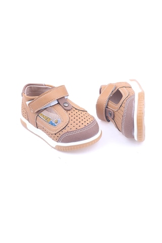 Papuçsepeti 2878 Erkek Bebek İlkadım Ortopedik Ayakkabı Sandalet 001