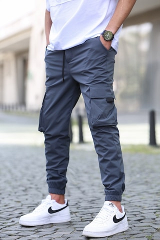 Madmext Füme Kargo Cep Erkek Jogger Pantolon 5461 Füme