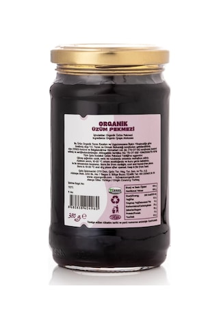 Ots Organik Üzüm Pekmezi 380 gr (Organik Sertifikalı, Pestisit Analizli)