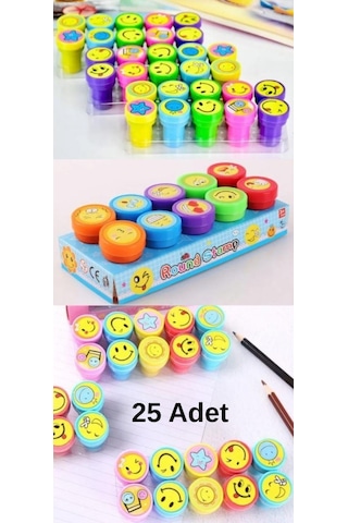 25 Adet Nostaljik Eğitici Mühür-ıstampa