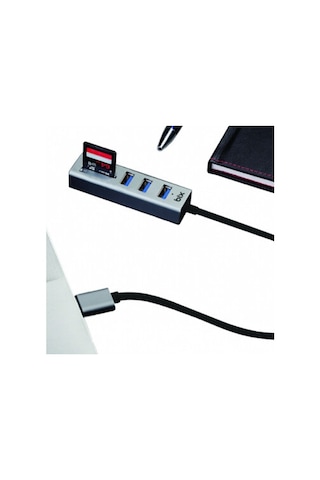 Bix Bx04Hb Usb 3.0 3 Port Hub Kart Okuyucusu