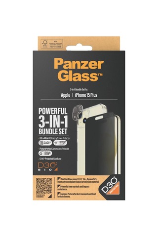 Panzerglass Gizlilik 3-in-1 Apple iPhone Uyumlu 15 Plus Şeffaf