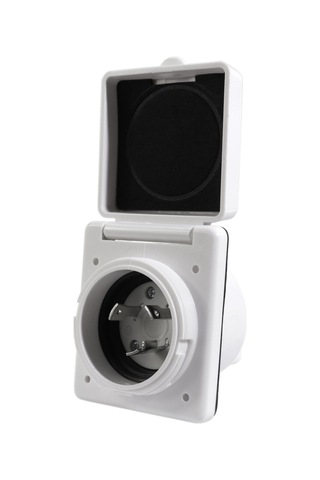 Suntek Su Geçirmez Kapaklı 30a Flanşlı Güç Girişi Giriş