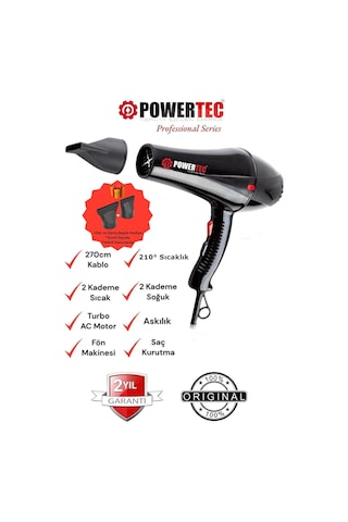 Powertec TR-901 Profesyonel  Fön Makinesi