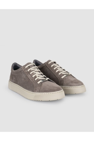 Cabani Erkek Vizon Hakiki Süet Deri Sneaker Ayakkabı