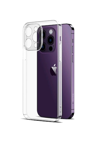 Apple Uyumlu iPhone 14 Pro Max Kilif 6.7 Kamerayi Tam Kapatan Seffaf Tipali 556417196
