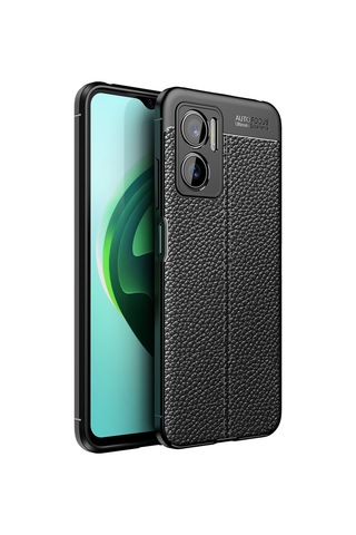 Xiaomi Redmi Note 11E Kılıf Zore Niss Deri Desenli Silikon Kılıf