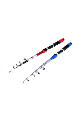 Folinda 2.1m Mavi Teleskopik Deniz Kamışı - Fiberglas, 2kg Yüke Dayanıklı, 45cm Konuşmuş Uzunluk