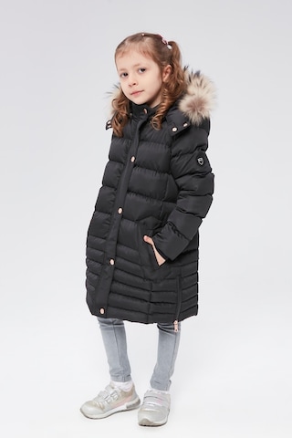 Benitto Kids Benittokids Kız Çocuk Natürel Kürklü Kaban 51301-siyah Siyah