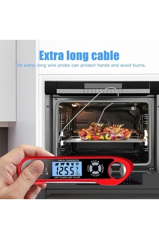 Dijital Et Termometresi - Kırmızı