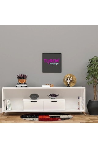Altın Konsol Mdf Beyaz