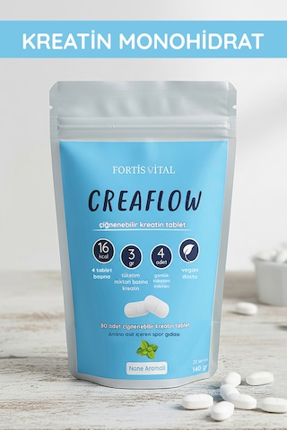 Creaflow Çiğnenebilir Kreatin 80 Tablet Aromalı