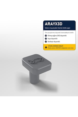 Arayx3d Honda Civic Hr-v Cr-v Uyumlu Kaput Açma Kolu Motor Kaputu Çekme Kolu Gri