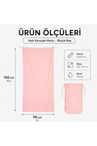 Dock And Bay Hızlı Kuruyan Havlu Essential L Island Pink Pembe