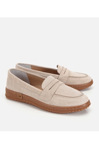 Hotiç Kadın Süet Deri Bej Yumuşak Tabanlı Günlük Loafer 01ayh320560a310 01ayh320560a310 Bej