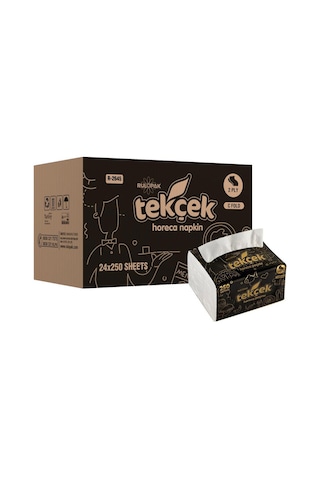 Rulopak Tekçek Horeca Masa Üstü Dispenser Peçete 11.5 X 19 Cm 250 Yaprak - 24 Adet 300402