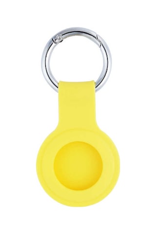 Ariatech Apple Uyumlu AirTag 01 Silikon Anahtarlık-sarı