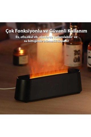 Zhltools A3 Ev Ve Ofis İçin Alev Difüzörü Ve Ultrasonik Hava Nemlendici